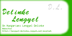 delinke lengyel business card